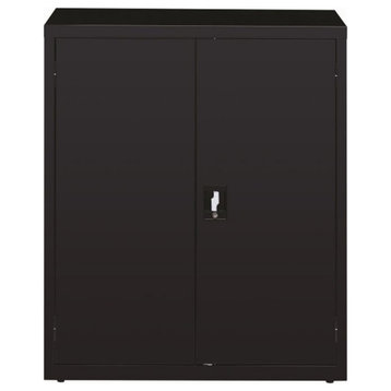 Hirsh 3 Shelf Welded Metal Storage Cabinet in Black