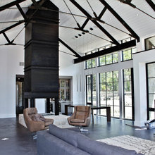 Living Room Fireplace- Lake House