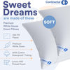 Continental Bedding - 550 Fill Power Down Pillow, Queen (Set of 2), Medium