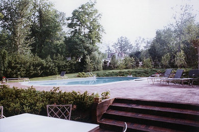 Photo of a traditional pool in Philadelphia.