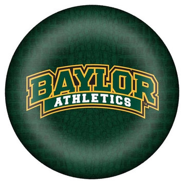 PW3107-Baylor Athletics on Green Crock Paperweight