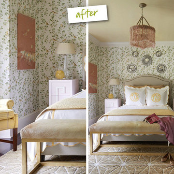 Domino Magazine guest bedroom makeover with Blinds.com