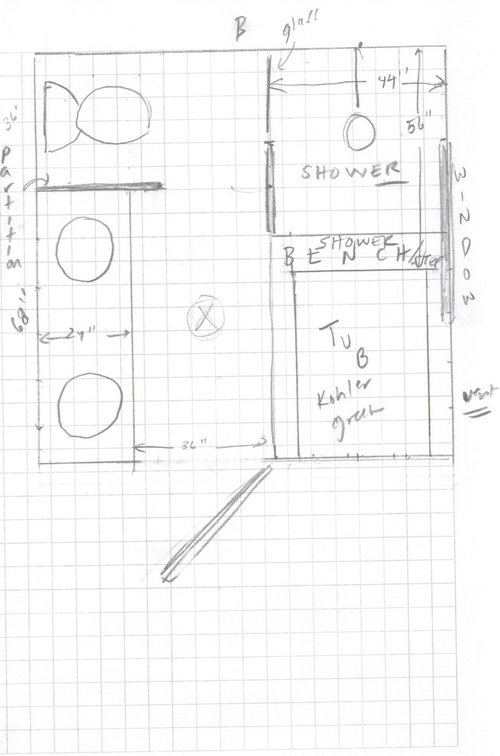 Master Bathroom Layout Feedback 9 X 9
