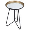 Hanson Accent Table Gold and Black