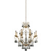 Elise Chandelier, Gold Patina, Small