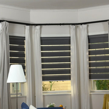 Keego No drill motorized zebra shades
