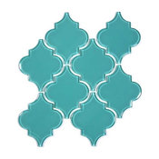 12"x13" Arabesque Collection, Set of 11, Teal