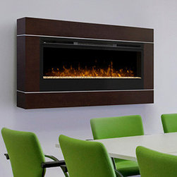 Dimplex - Dimplex 50-Inch Cohesion Burnished Walnut Wall Mount Electric Fireplace - BLF50- - Indoor Fireplaces