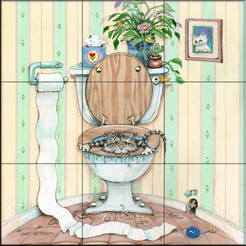 Tile Mural, Oops by Gary Patterson