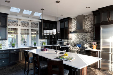 Inspiration for a contemporary kitchen remodel in Miami