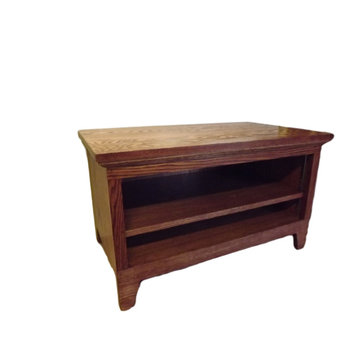 Hallway Boot Bench Rustic Cubby, 36" With Shelf
