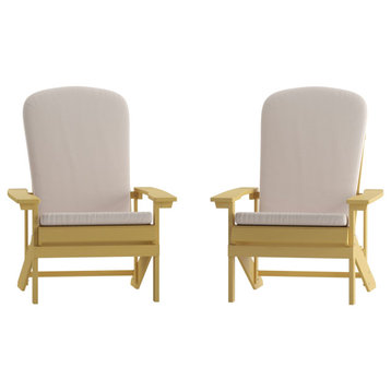 2PK YEL Chairs-Cream Cushions