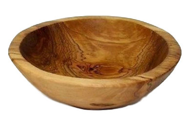 6" Hand Carved, Olive Wood, Kitchen Salad Serving Bowl
