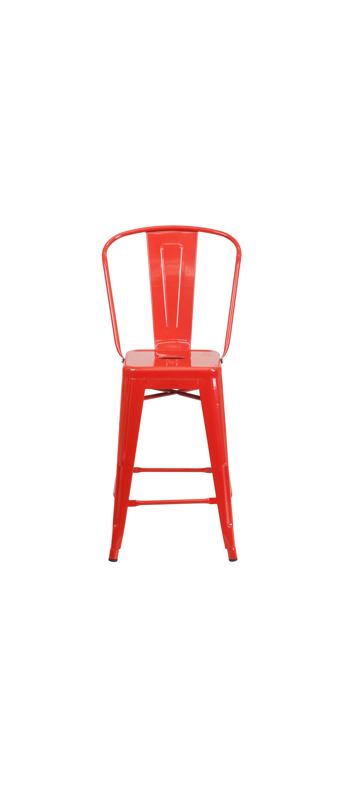 Red Metal Bar Stool CH-31320-24GB-RED-GG