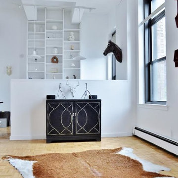 Midtown West, NYC: White, Modern Kitchen + Bath Remodel