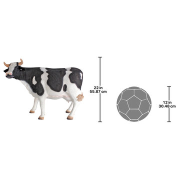 Holstein Cow Scaled Statue