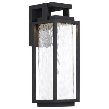 Two if By Sea 25in Indoor/Outdoor Wall Light 3000k, Black