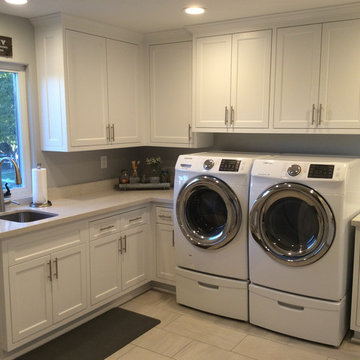 Flush Inset laundry cabinets