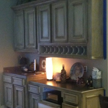 Kitchen Faux Painted Cabinets