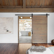 modern bedroom/bathroom