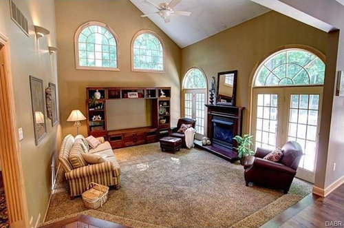 Design Ideas for an oddly shaped Living Room