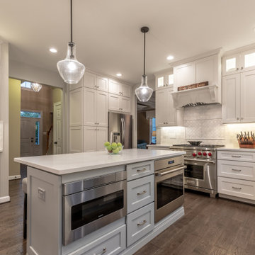 Elegant, Bright and Spacious White Kitchen in Fairfax VA