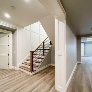 Project #101 | Elegant Staircase with Custom Carved Newels