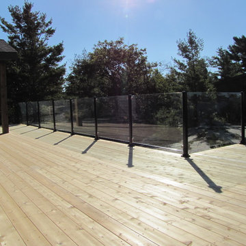 Large waterfront cottage decks