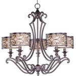 Maxim Lighting International - Mondrian 5-Light Chandelier, Umber Bronze - Shed some light on your next family gathering with the Mondrian Chandelier. This 5-light chandelier is beautifully finished in umber bronze and will match almost any existing decor. Hang the Mondrian Chandelier over your dining table for a classic look, or in your entryway to welcome guests to your home.