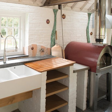 Pool house recreational kitchen