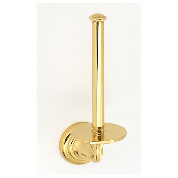 Alno A6767 Charlie's 6-3/4" Tall Vertical Drop Down Slide Single - Satin Brass