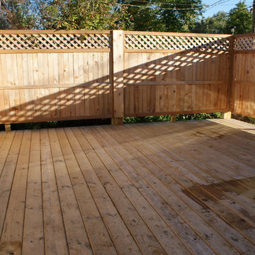 Cedar Fence & Pressure Treated Deck Stain Project
