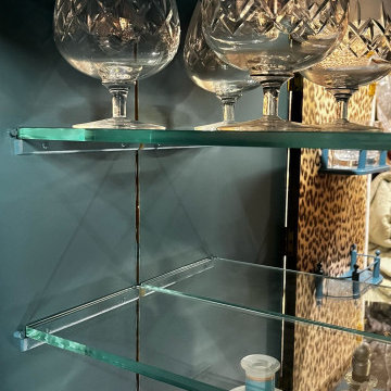 Stunning and One-of-a-Kind Queen Anne Style Vintage Drinks Cabinet, Hand-Painted