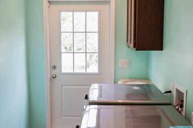 Inspiration for a laundry room remodel in Other