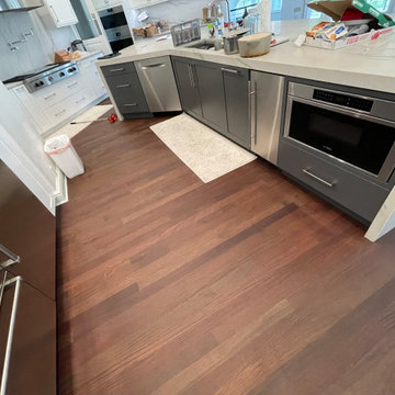Kitchen and floors