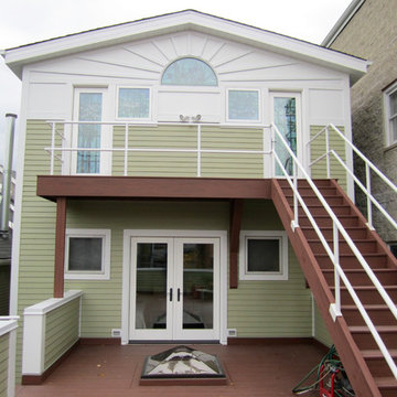 Chicago, IL Exterior Remodel Hardie Heathered Moss Siding