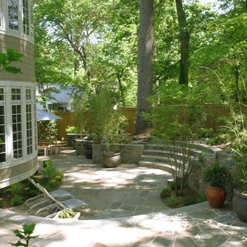 Fieldstone Patio and Retaining Wall Design