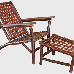 Sun River Deck Chair & Ottoman by Old Hickory - Armchairs And Accent Chairs