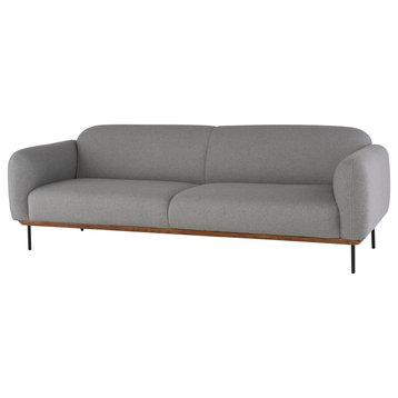 Benson Triple Seat Sofa, Light Grey