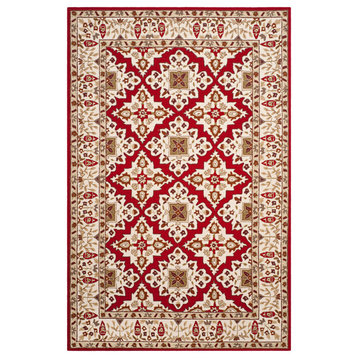 Safavieh Easy Care Collection EZC721 Rug, Ivory/Ivory, 6'x9'