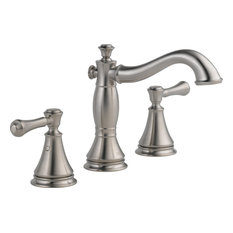 50 Most Por Stainless Steel Bathroom Sink Faucets For 2018 Houzz Delta Faucet Cidy 2 Handle Widespread Lavatory Metal Pop Up