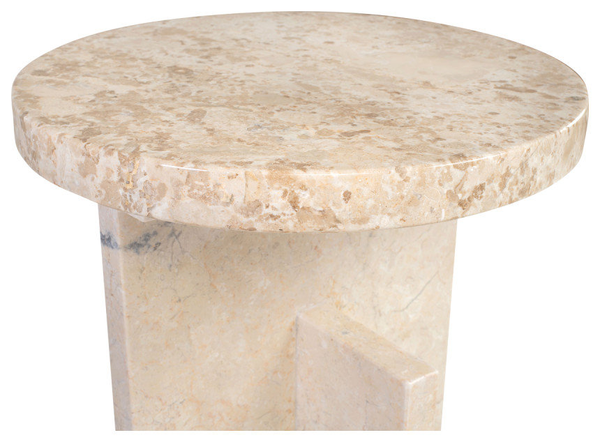 Cream Marble Occasional Table, Versmissen Tommy Plus - Contemporary ...