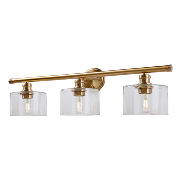 gold bathroom light bar