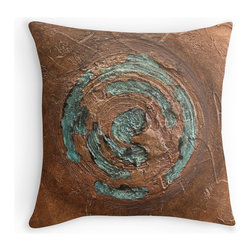 Cowyboy Moon throw pillow by Ruby Rose Studio - Decorative Pillows