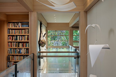 Inspiration for a zen hallway remodel in Seattle
