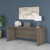 Pemberly Row 72W x 30D Office Desk in Modern Hickory - Engineered Wood