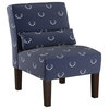 Joel Armless Chair, Antler Navy