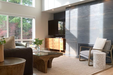 Inspiration for a contemporary home design remodel in Other