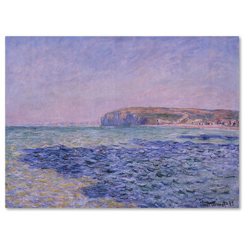 Monet 'Shadows On The Sea The Cliffs At Pourville' Canvas Art, 32 x 24