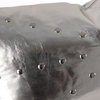 Metallic Leather Stud Pillow, 20" x 12"
